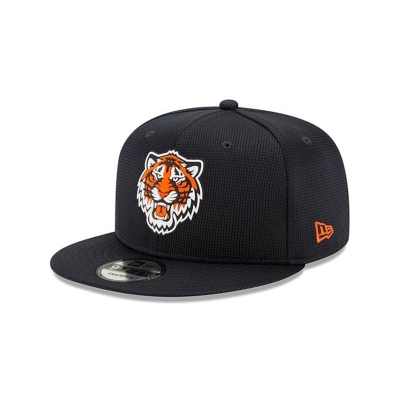 Blue Detroit Tigers Hat - New Era MLB Clubhouse Collection 9FIFTY Snapback Caps USA7695312